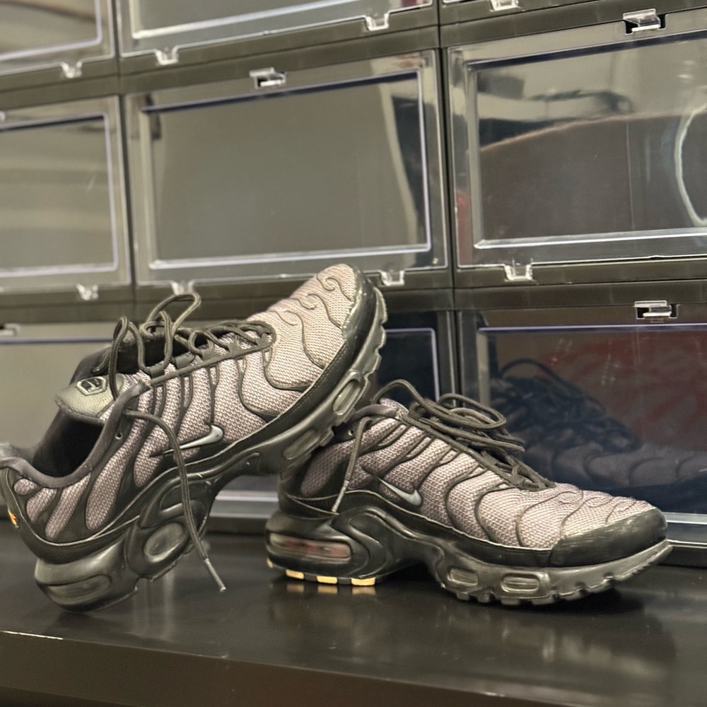 Nike Air Max Plus Black and Gray Sneakers